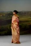 Salmon Pink Uppada Tissue Silk Saree