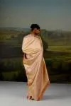 Pastel Pink Tissue Silk Saree