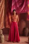 Rani Pink Silk Sharara Set