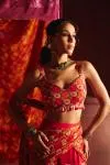 Rani Pink Drape Georgette Saree
