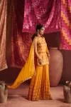Marigold Georgette Sharara Set