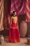 Ombre Tangerine Georgette Garara Set