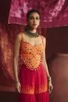Ombre Tangerine Georgette Garara Set