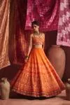 Saffron Silk Lehenga Set