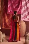 Multicolour Organza Lehenga Set