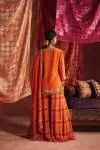 Saffron Silk Sharara Set