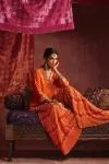 Saffron Silk Sharara Set