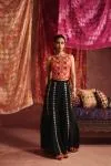 Scarlet Orange silk sharara set