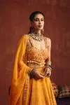 Canary Yellow Silk Lehenga Set