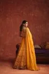 Canary Yellow Silk Lehenga Set