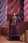 Deep Purple Silk Palazzo Set