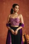 Jamuni And Black Silk Sharara Set
