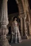 Paisley White Silk Lehenga Set