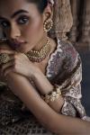 Paisley White Silk Lehenga Set
