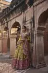 Cadmium Crepe Yellow Lehenga Set