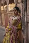 Cadmium Crepe Yellow Lehenga Set