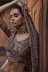 Earthy Red Silk Lehenga Set