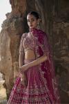 Raspberry Pink Silk Lehenga Set