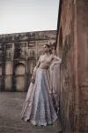 Multihue Pastel Net Lehenga Set