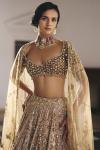Gold Net Lehanga Set