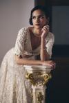 Ivory Net Lehenga Set