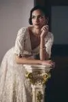 Ivory Net Lehenga Set