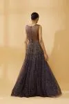 Mid Night Blue Shimmer Net Gown