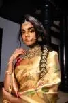 Dijon Gold Uppada Tissue Silk Sari