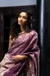 Fig Kanjivaram Silk Saree