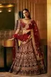 Deep Maroon Bridal Lehenga