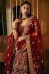 Deep Maroon Bridal Lehenga
