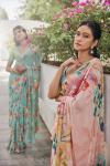 Coral Printed Georgette Saree