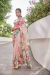 Coral Printed Georgette Saree