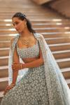 Baby Blue Net Lehenga