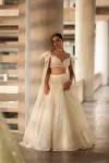 White Peacock Lehenga
