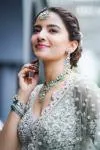 Sage Green Net Embroidered Lehenga