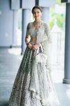 Sage Green Net Embroidered Lehenga