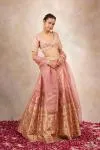 Dusty Pink Banarasi Paithni Lehenga