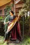 Black Air India Kanjivaram Saree