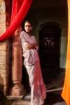 Lavender Kanjivaram Saree