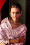 Lavender Kanjivaram Saree