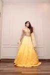 Chrome Yellow Ombre Georgette Lehenga