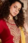 Scarlet Red Silk Suit Set