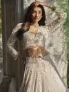 Pearl Ivory Net Lehenga