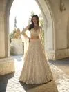 Pearl Ivory Net Lehenga