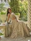 Matcha Green Organza Lehenga