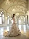 Gold Net Trail Lehenga