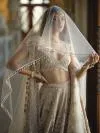 Ivory Organza Lehenga
