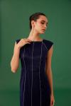 MEDHA BATRA - Midnight Blue Satin Dress