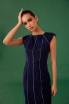 MEDHA BATRA - Midnight Blue Satin Dress